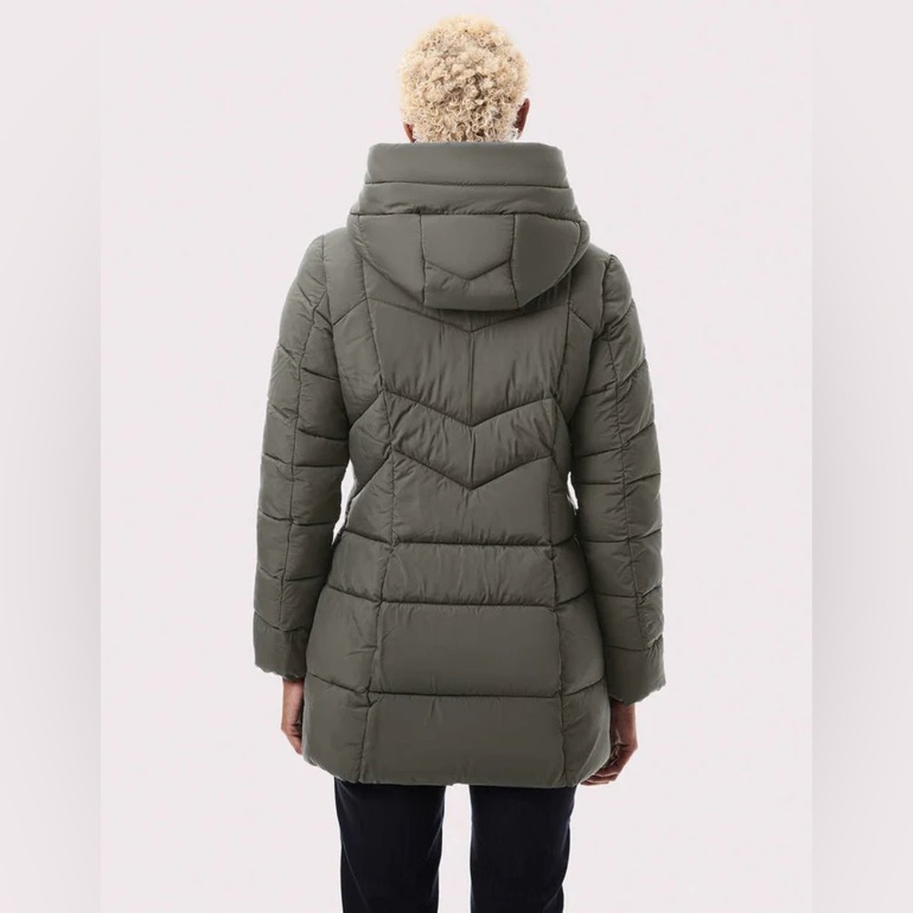 Bernardo Women's Puffer Jacket - Dark Gray Size Large NWT - Picture 3 of 17